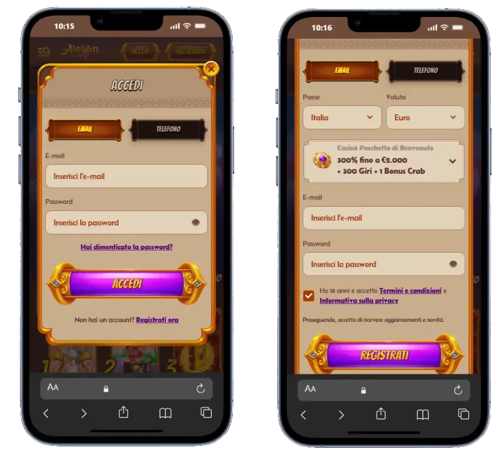 Alawin Casino login